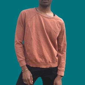Loose rust color vintage sweatshirt MED